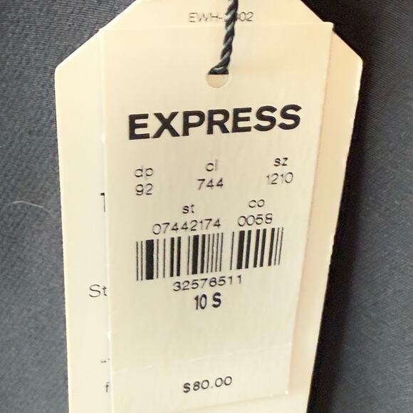 NWT Express Editor High Waisted Flare Trouser 10 Short - Picture 5 of 10